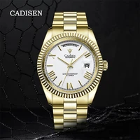 cadisen luxury brand mechanical accessories wheel flywheel sapphire mechanical self winding watch men accessories stainless stee