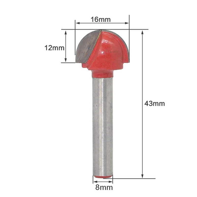

1Pcs 8Mm Shank Cleaning Bottom Router Bits Milling Cutter & 5Pcs 8Mm Shank Double Edging Router Bits Woodworking