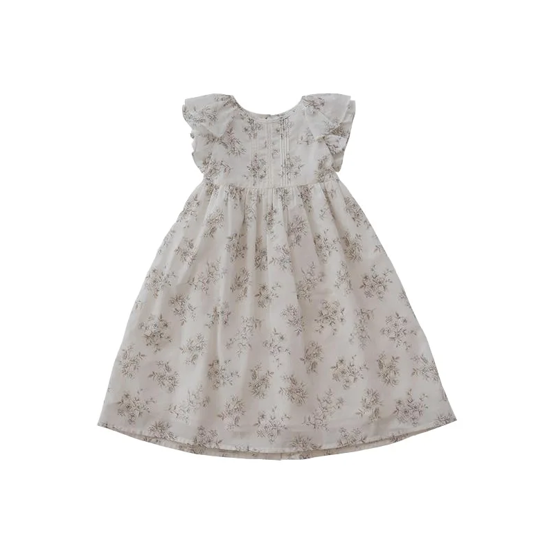 

Girls' Dresses 21 New Children's Floral Dresses Short-Sleeved Small And Medium Children's Lace Dresses Children's Summer Clothes