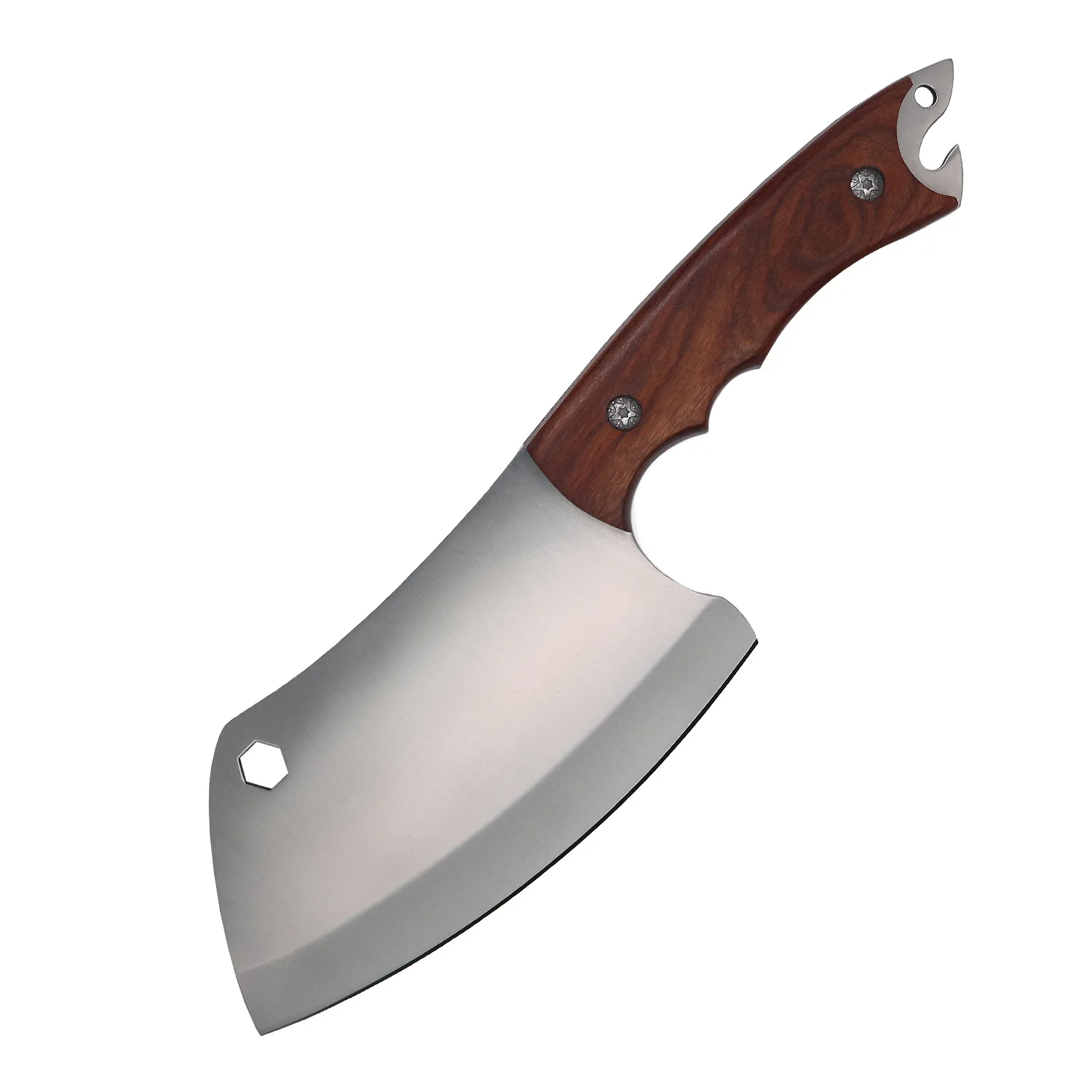 

Outdoor Knife Stainless Steel Kitchen Knife Chef's Knife Meat and Fish Knife Multifunctional Sandalwood Handle Kitchen Supplies