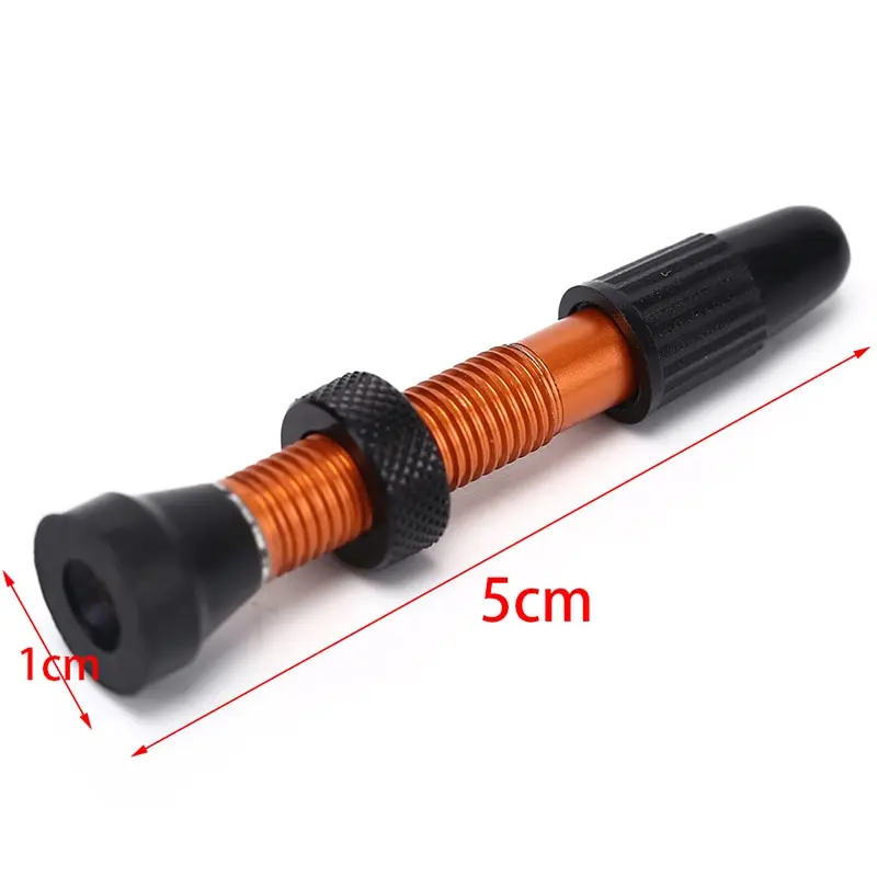 

Bike Presta Valve Cap Road MTB Bicycle Tubeless Tires Brass Core Alloy Stem Tubeless Sealant Compatible