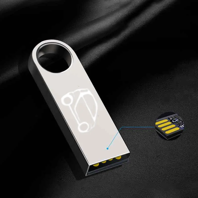 Usb-флеш-накопитель 16 ГБ 32 водонепроницаемый металлический u-диск для Benz Smart Fortwo II
