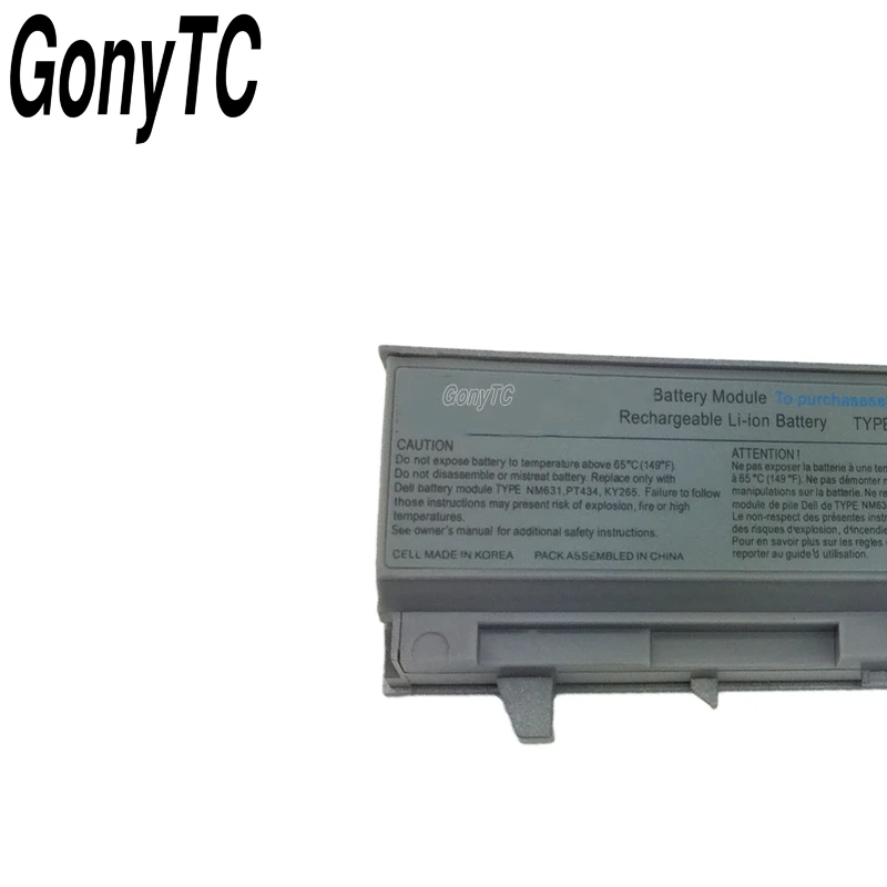GONYTC PT434 оригинальный ноутбук Батарея для DELL Latitude E6410 E6510 E6400 E6500 M2400 M4400 M6400 W1193 KY477