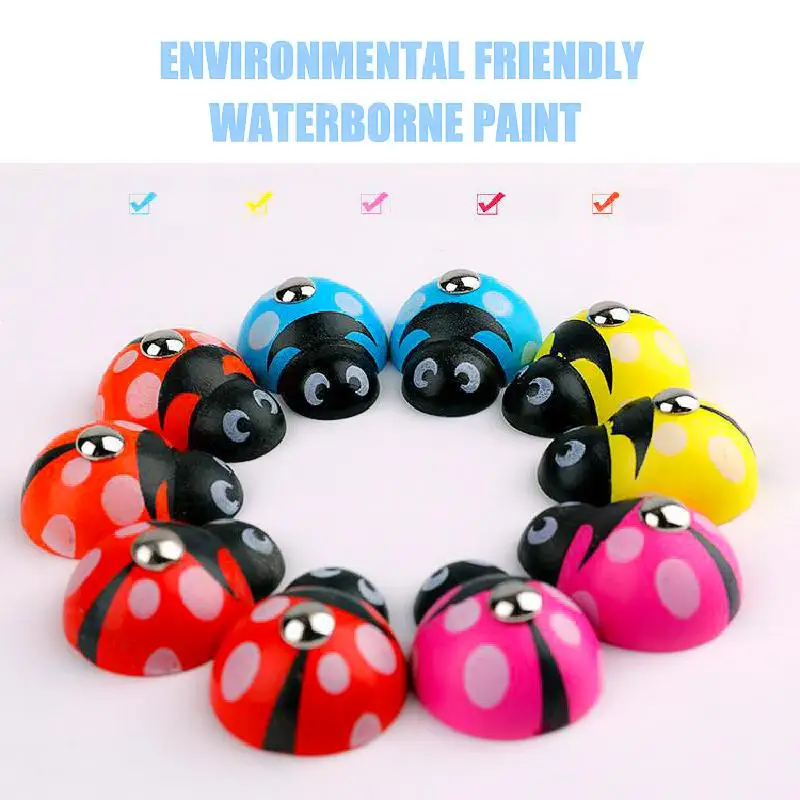 Деревянная игрушка для рыбалки Божья коровка в форме сердца детская развивающая