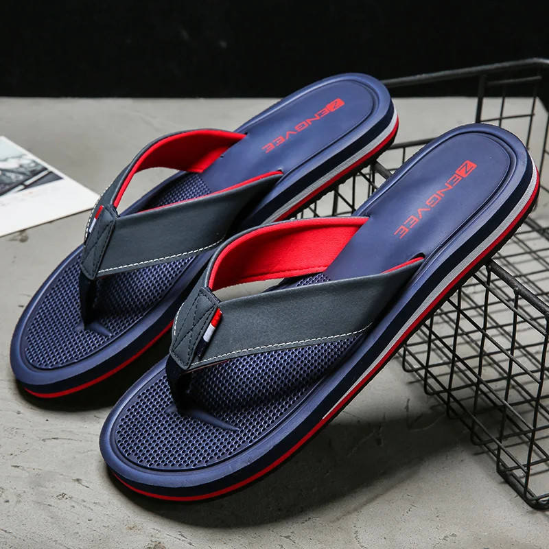 

Plus Size 39-46 Light Soft EVA Men Flip Flops Comfortable Home Slippers For Mens Summer Outdoor Casual Men Flip Flops Slippers