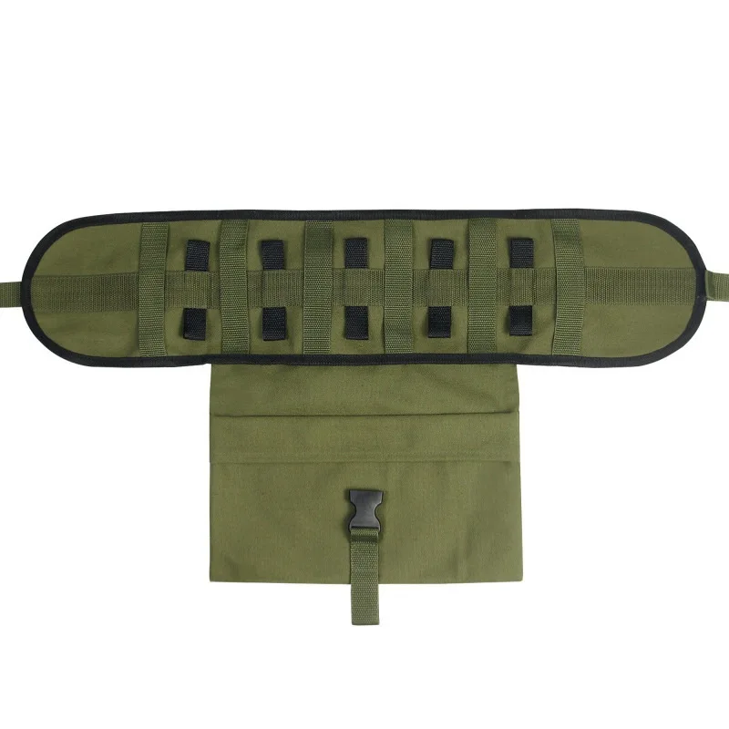 

Outdoor Picnic Tableware Storage Bag Canvas Cloth Barbecue Cutlery Organizer Camping Cookware Binding Holder Bags