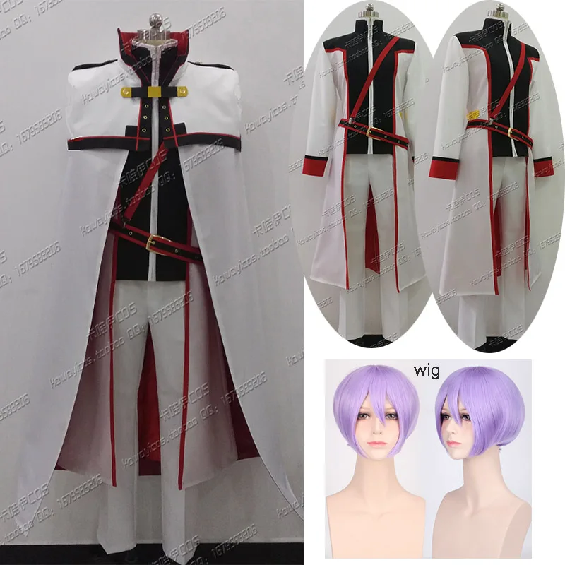 Anime! Re:Life in a different world from zero Felix Argyle Knights Team Uniform Cosplay Costume Custom-made Size and wig