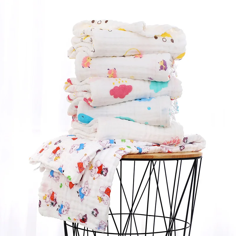 HereNice мягкое одеяло с животным принтом для новорожденных детское хлопковое