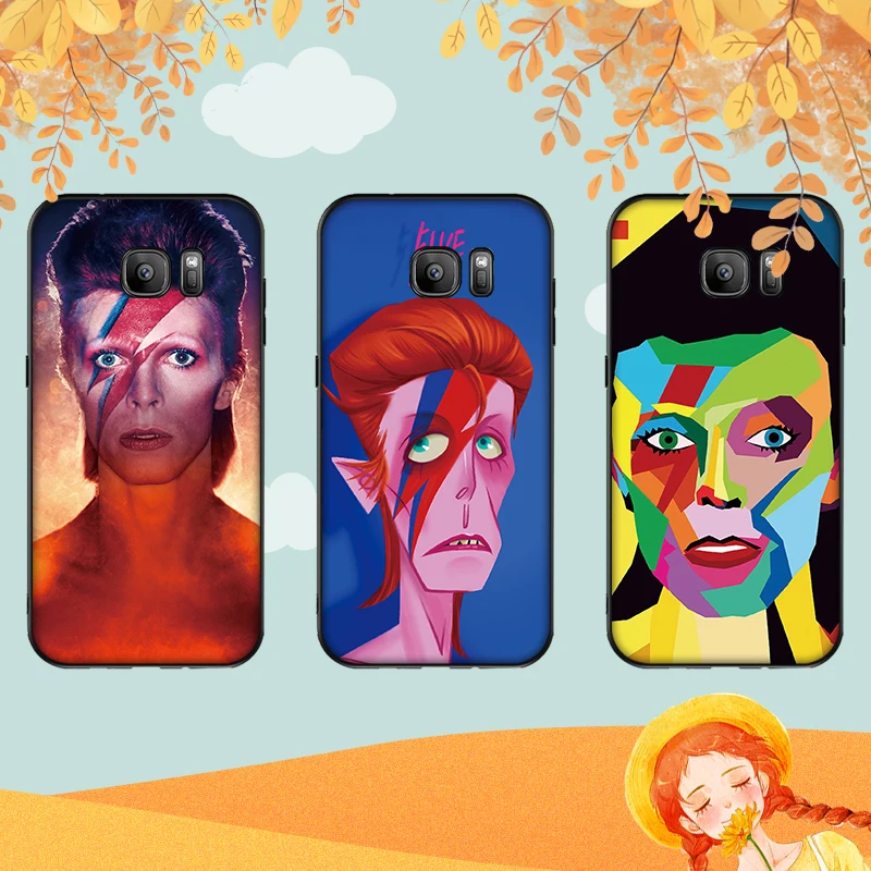Дэвида Боуи для samsung A3 A4 A5 A6 M40 A10 A20 A30 A40 A50 A60 A70 A7 8 9 6Plus чехол телефона | Мобильные