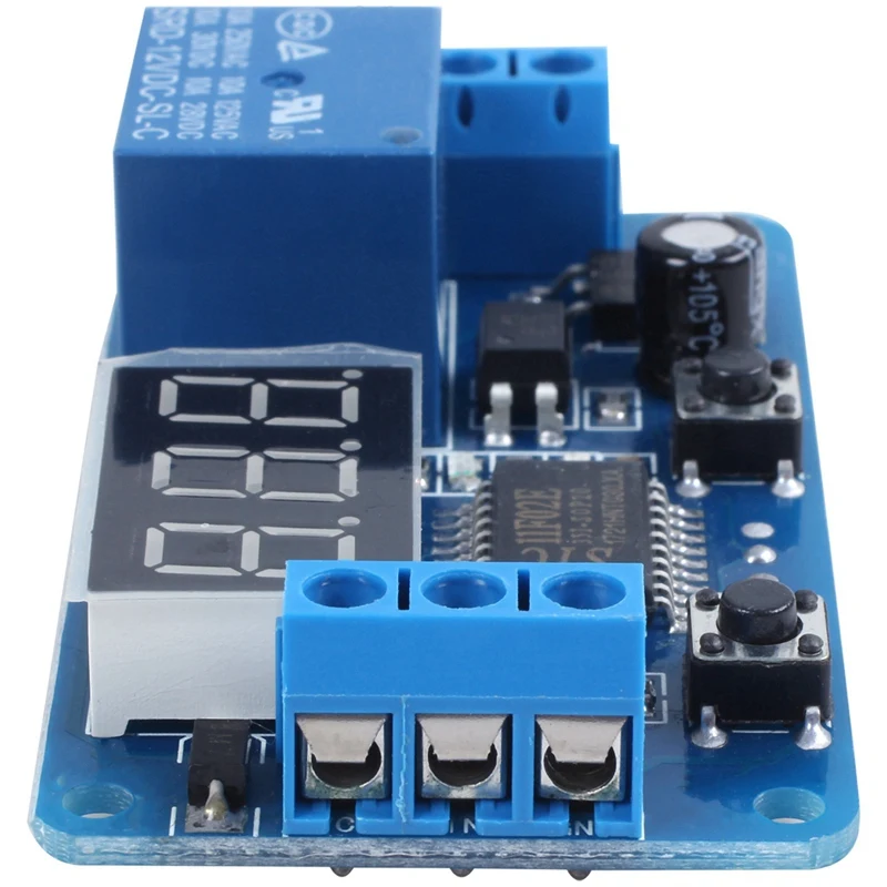 DC 12V Светодиодный дисплей цифровой таймер задержки управления Модуль PLC