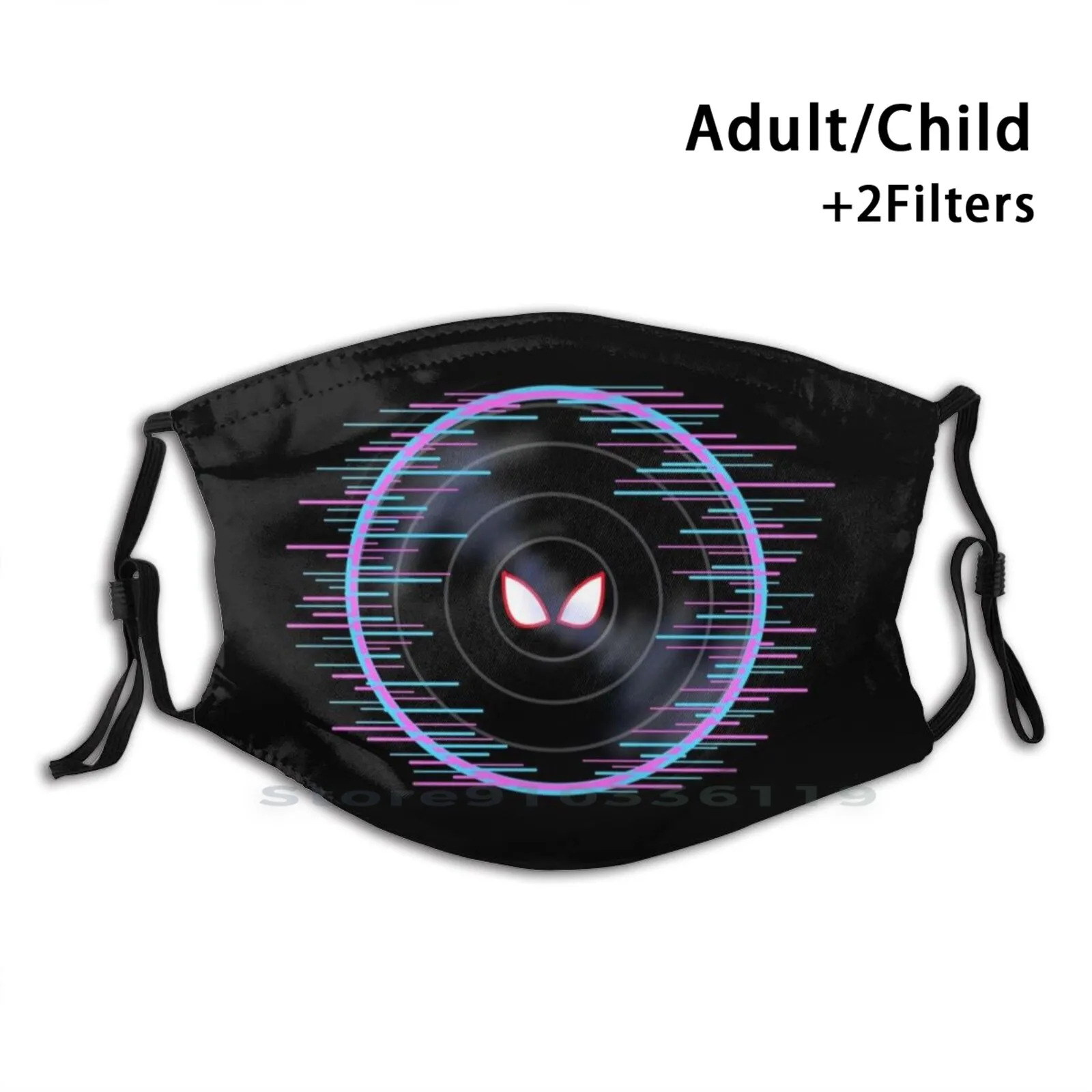 

Многоразовая маска для рта с фильтром Pm2.5, с рисунком подсолнуха