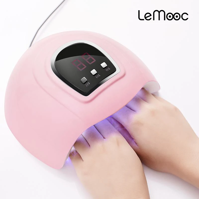 Светодиодный УФ светильник LEMOOC Сушилка для ногтей розового белого и черного