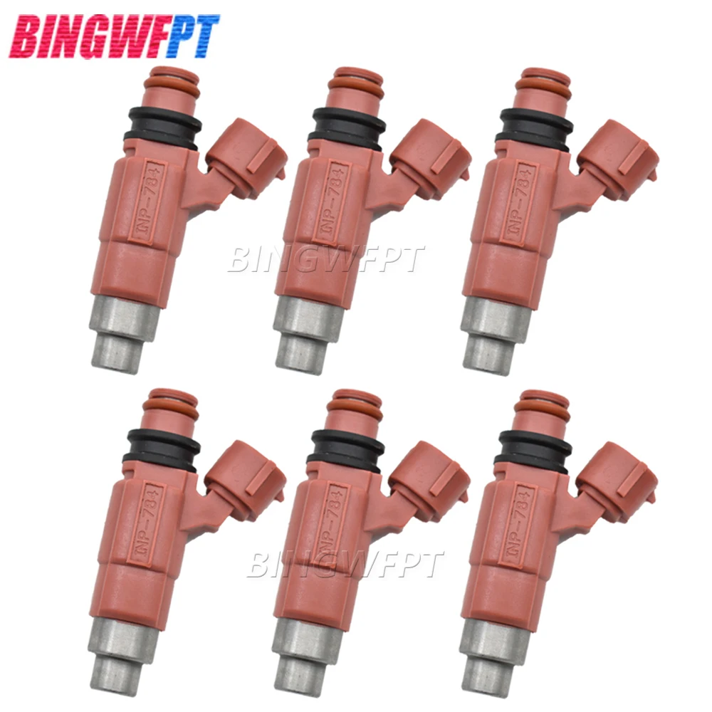

6PCS INP-784 INP784 Fuel Injector Nozzles For Nissan Vanette For Mazda E220 2.2L L4 For Mitsubishi 1992-2002