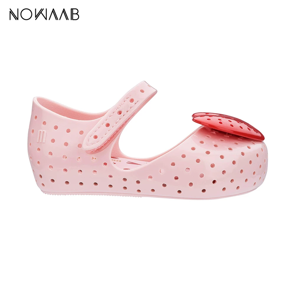 Melissa/сандалии для девочек с сердечками Новинка 2020 года Прозрачные сандалии