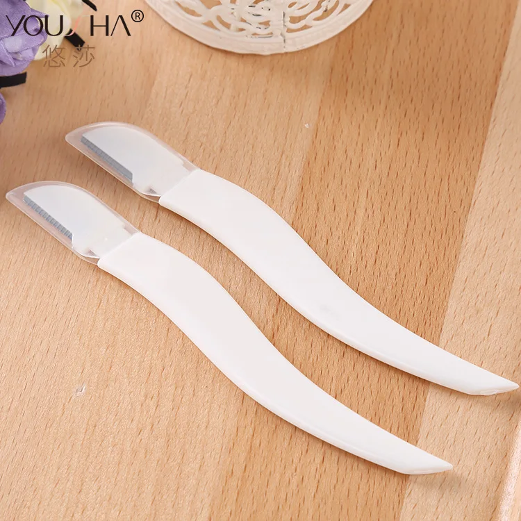 Mini Cutter Head Eyebrow Knife Stainless Steel Precision Protecting Wire Net Blades Safe Sharp 2 Mounted YX038 |