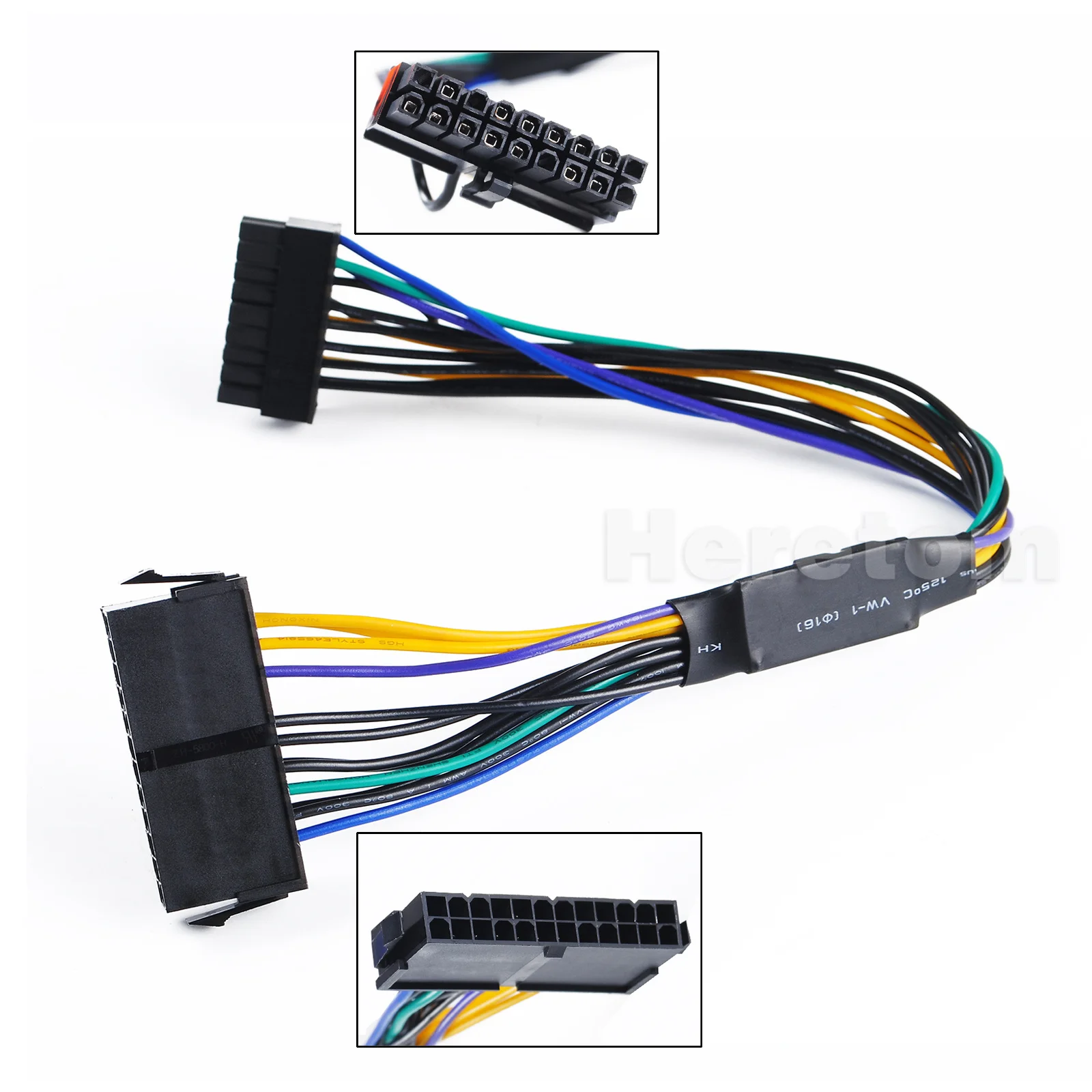 Адаптер питания с 24 контактами на материнскую плату 18-контактный ATX PSU кабель 18AWG