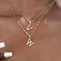 a z letter pendant necklace for women jewlry christmas gift choker collier lip chain necklaces initial name chain necklace
