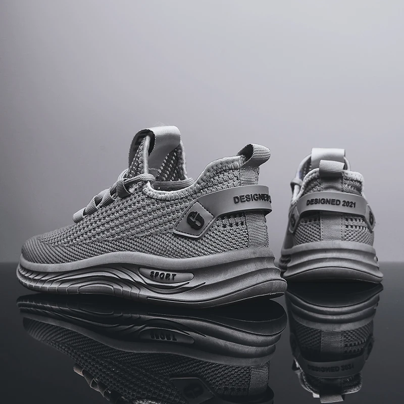 

Summer Men Fashion Shoes Flying Weaving Breathable Men Casual Shoes Lac-up Mens Shoes Lightweight Running Walking Shoes Zapatos