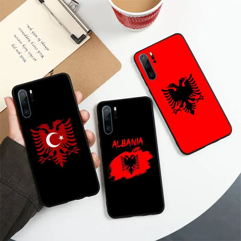 

Albania Eagle National flag Phone Case For Huawei honor Mate 10 20 30 40 i 9 8 pro x Lite P smart 2019 Y5 2018 nova 5t