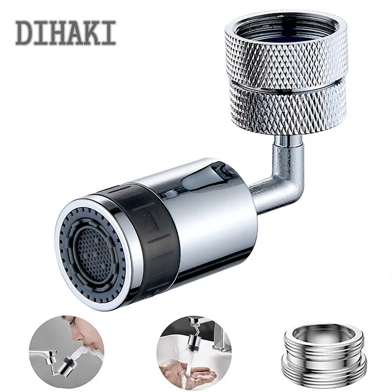 

720 Degrees Splash Filter Faucet Spray Head Anti Splash Flexible Faucets Sprayer Bathroom Kitchen Tap Extender Adapter