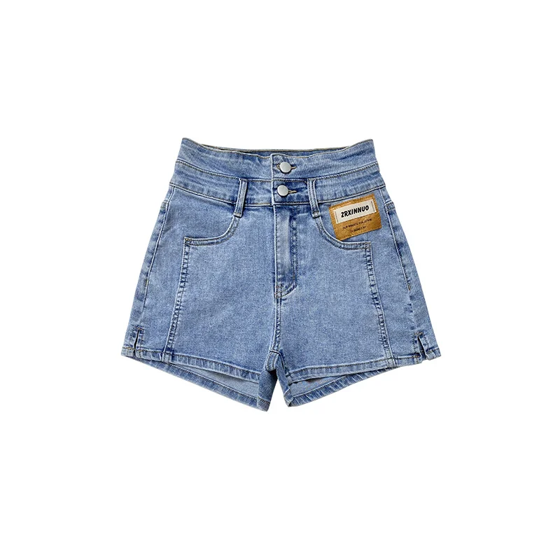 Реальный снимок экономичная Новинка 2021 джинсовые шорты с очень высокой