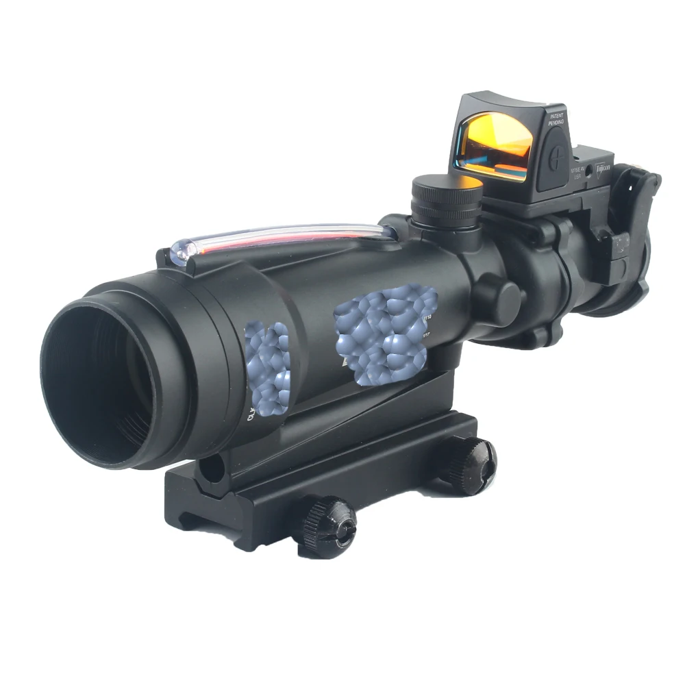 Тактический Оптический Прицел ACOG 3 5x35 с красной точкой прицел крышка объектива