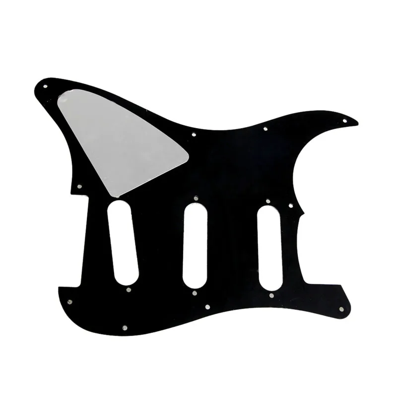 

3 Ply Electric Guitar Pickguard Black Scratch Plate For Strat Stratocaster New H053