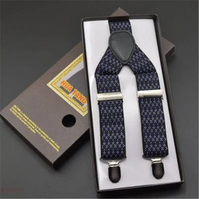 Классический мужской ремень на подтяжках с 3 зажимами для взрослых винтажный