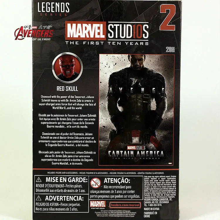 Marvel Legends 10th anniversary красный череп " фигурка студии первые десять лет Капитан Америка Коллекционная оригинальная