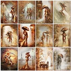 Полноразмерная Алмазная 5D картина сделай сам, романтическая элегантная Бриллиантовая вышивка для пар, Женская Вышивка крестиком, мозаика, домашний декор, подарок