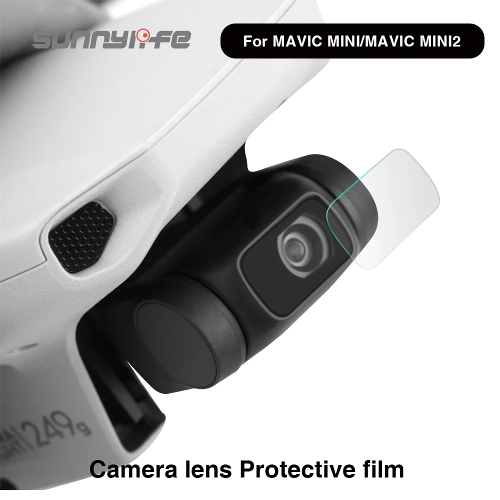 

2 шт., закаленное стекло Sunnylife, защитная пленка для объектива камеры для DJI Mavic Mini /Mavic Mini2, аксессуары для дрона