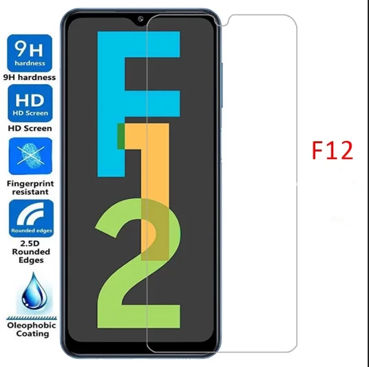 Для Samsung Galaxy F02s / F12 6 5 &quotпрозрачное закаленное стекло 9H 2.5D Премиум-защитная пленка