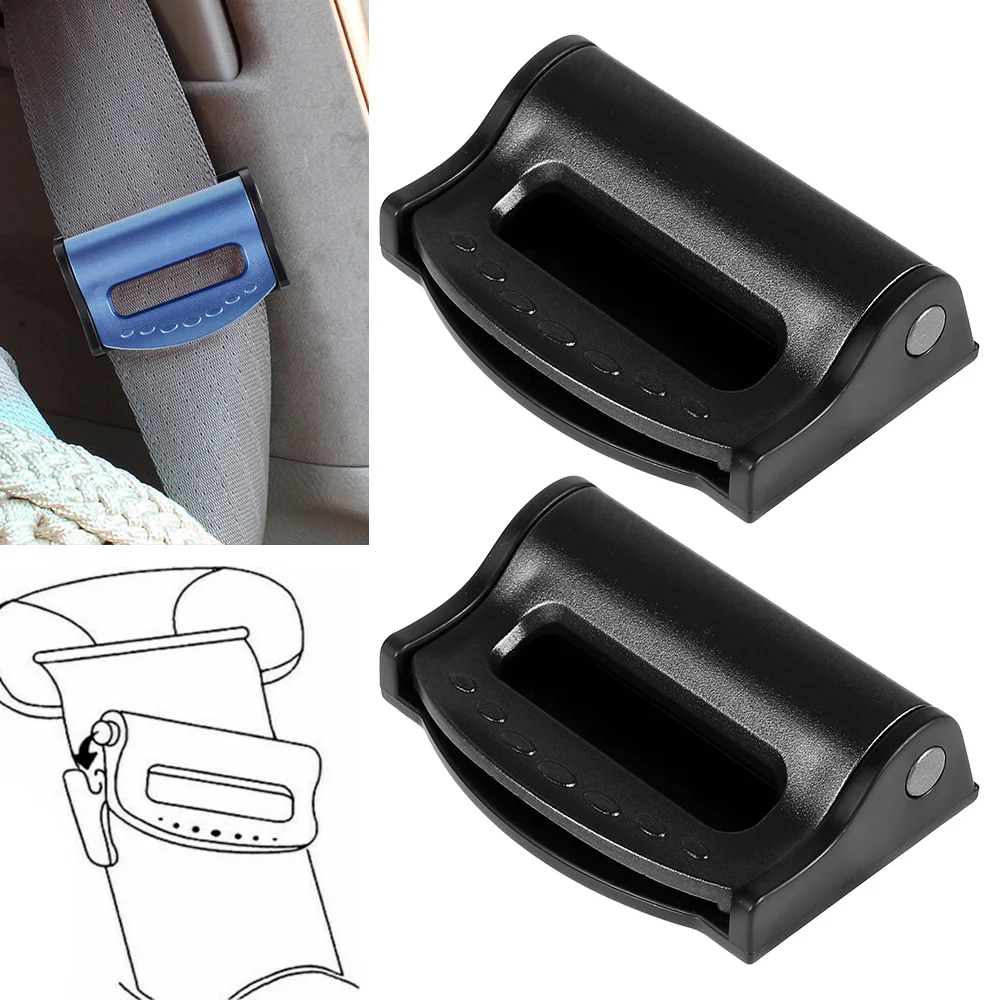 

2pcs Universal Car Seat Belts Clips Safety Adjustable Auto Stopper Buckle Plastic Clip 4 Colors Interior Accessories Car Safety