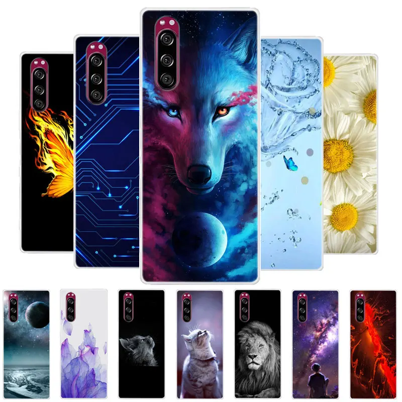 Для Sony Xperia 5 Чехол Xperia5 бампер Силиконовый ТПУ мягкий чехол для телефона experia J9210