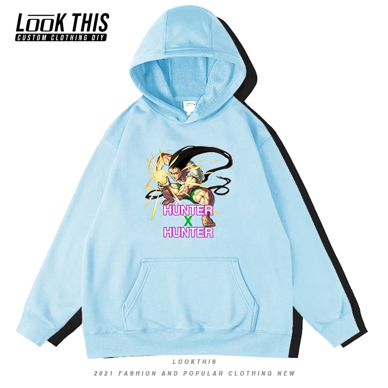 

Hunter X Hunter Japanese Anime Hoodie Sweatshirt Killua Zoldyck Funny Print Anime Streetwear Tops Gothic Pullover Hoodie Hoody