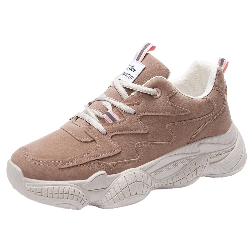 Модные женские кеды на высокой платформе женская обувь черные кроссовки