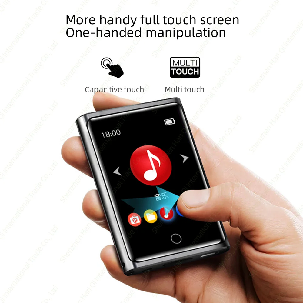 RUIZU M2 Bluetooth MP3 плеер полный сенсорный экран 8 ГБ 16 ГБ портативный аудио музыкальный плеер с fm-радио запись электронная книга видео плеер