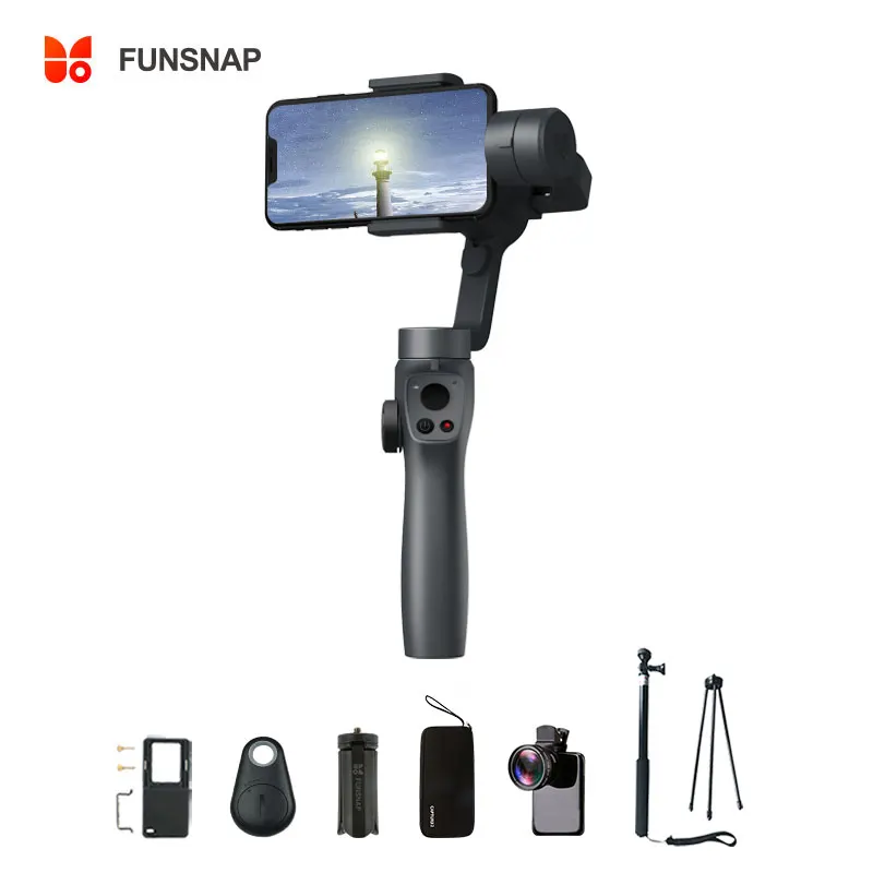 Funsnap Capture2 3 оси ручной карданный стабилизатор для смартфона samsung Iphone X XR 8 7 Gopro камера экшн eken 1 карданный комплект