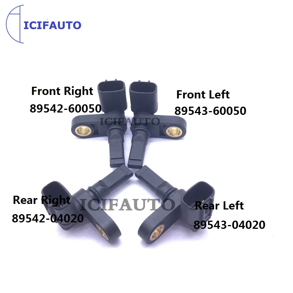

Front Rear Right Left ABS Wheel Speed Sensor for Toyota 4Runner FJ Land Cruiser Lexus LX570 GX470 GX460 ​89542-60050 89543-04020