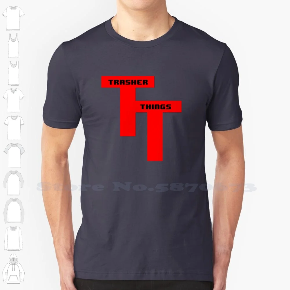 

Забавная красная летняя футболка Tt Logo 2 для мужчин, женщин, мужчин, вещей