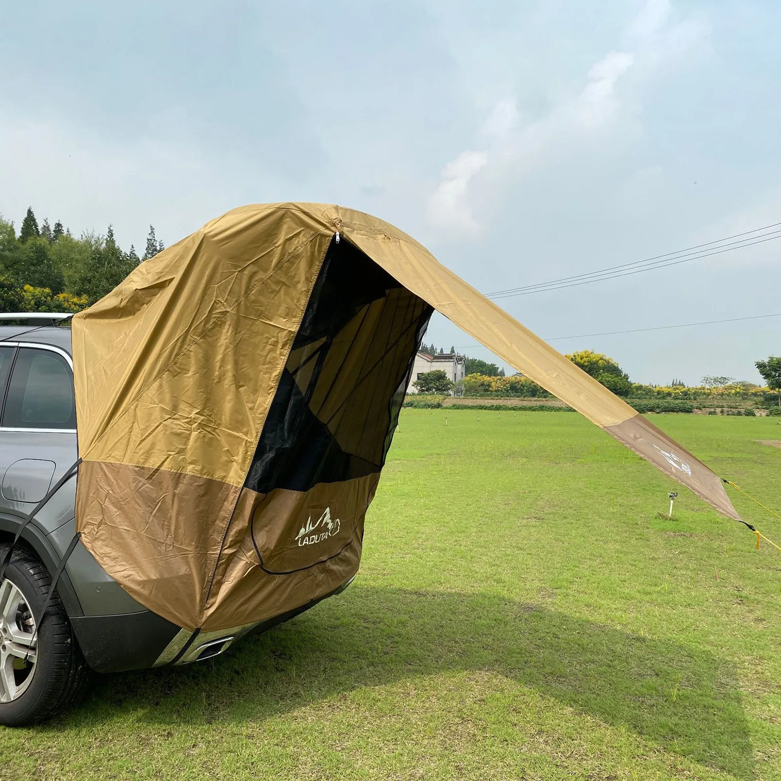 저렴한 캠핑 텐트 자동차 트렁크 텐트 자동차 침대 캠프 텐트 픽업 트럭에 대 한 자기 운전 투어 쉼터 야외에 대 한 방수