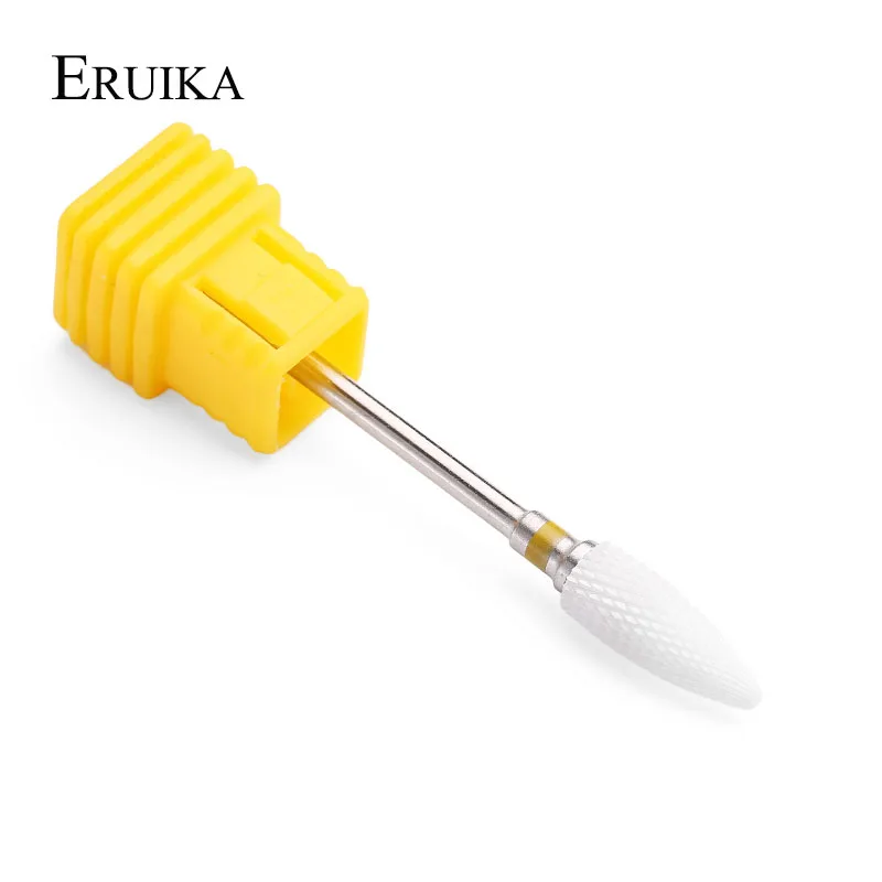 Yellow XF ERUIKA Pro 1 шт. керамический фонарь для ногтей сверло фреза электрическая роторная дрель пилка для ногтей удаляет акриловые Инструменты для гель-лака для ногтей - Цвет: Yellow XF