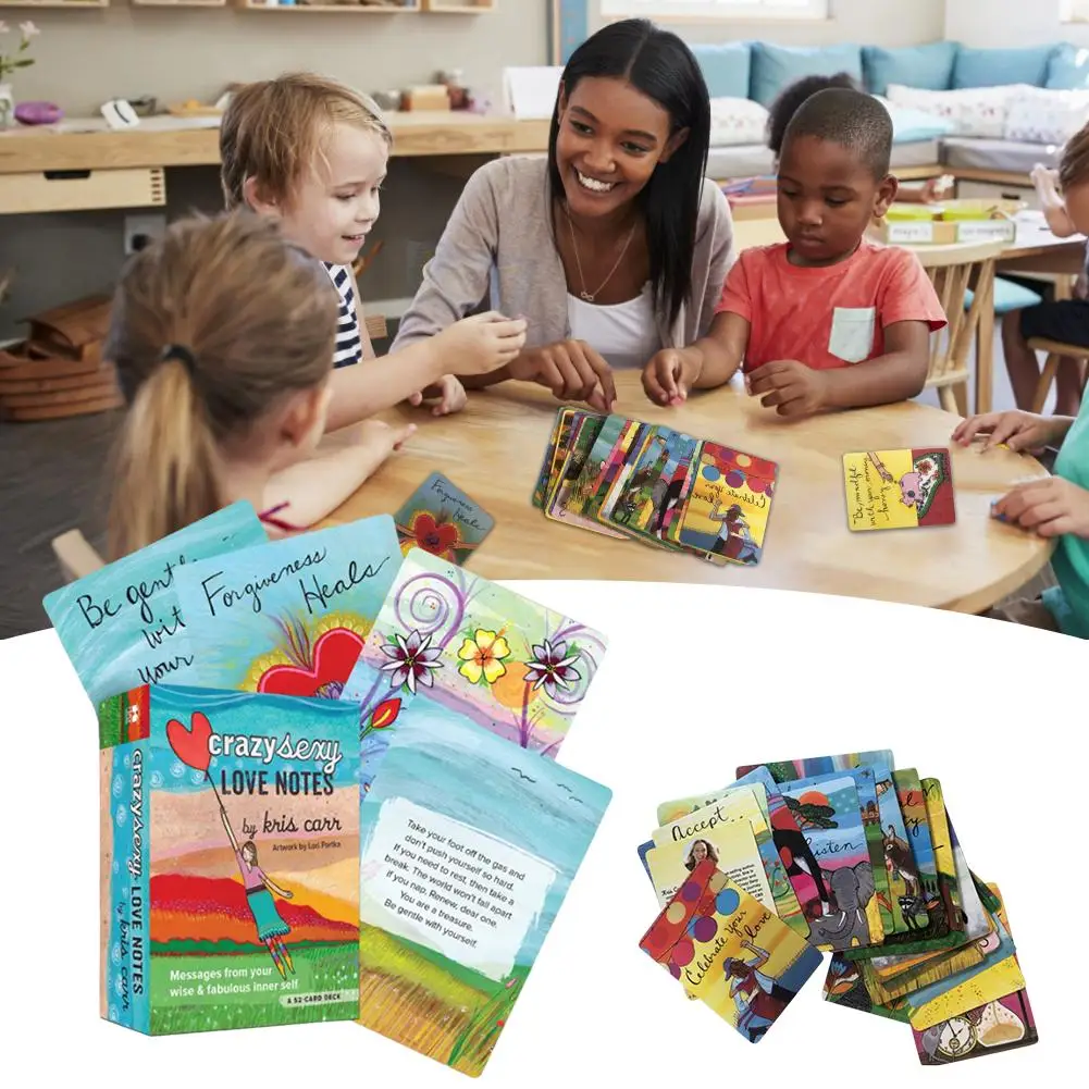 

52 Pcs Tarot Crazy Sexy Love Notes tarot Cards English Guidance Divination Fate Deck Board Games For Family Party Supplies