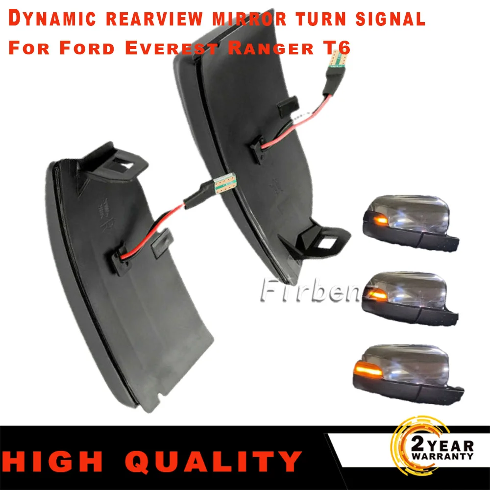 

For Ford Everest 2015-2019 Range Rover T6 2012-2019 Raptor Wildtrak LED Dynamic Turn Signal Light Side Mirror Indicator Blinker