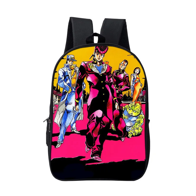 Школьный рюкзак с принтом ранец на плечо необычными приключениями Джоджо для