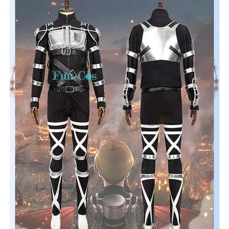 Обувь для косплея по аниме атака на Титанов последний сезон 4 Косплэй костюм