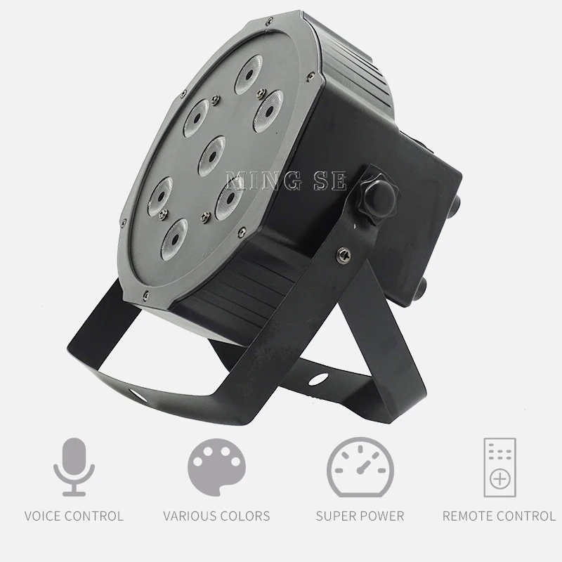 20 шт./лот 12 Вт светодиодные лампы 7x10 RGBW 4 в 1 плоский светодиодный прожектор dmx512 для