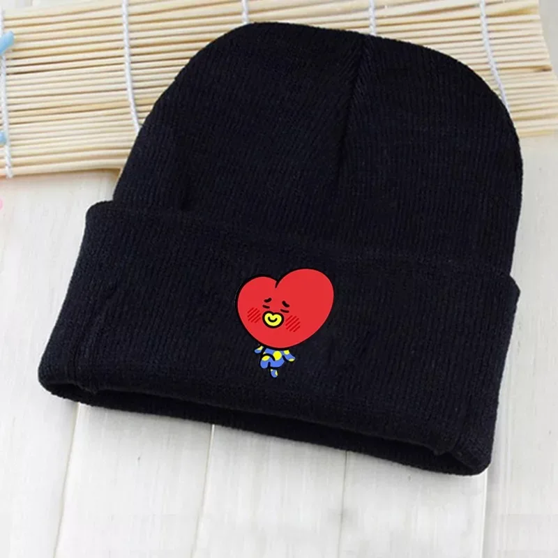 

Cute hat knitted wool hat men and women warm hat