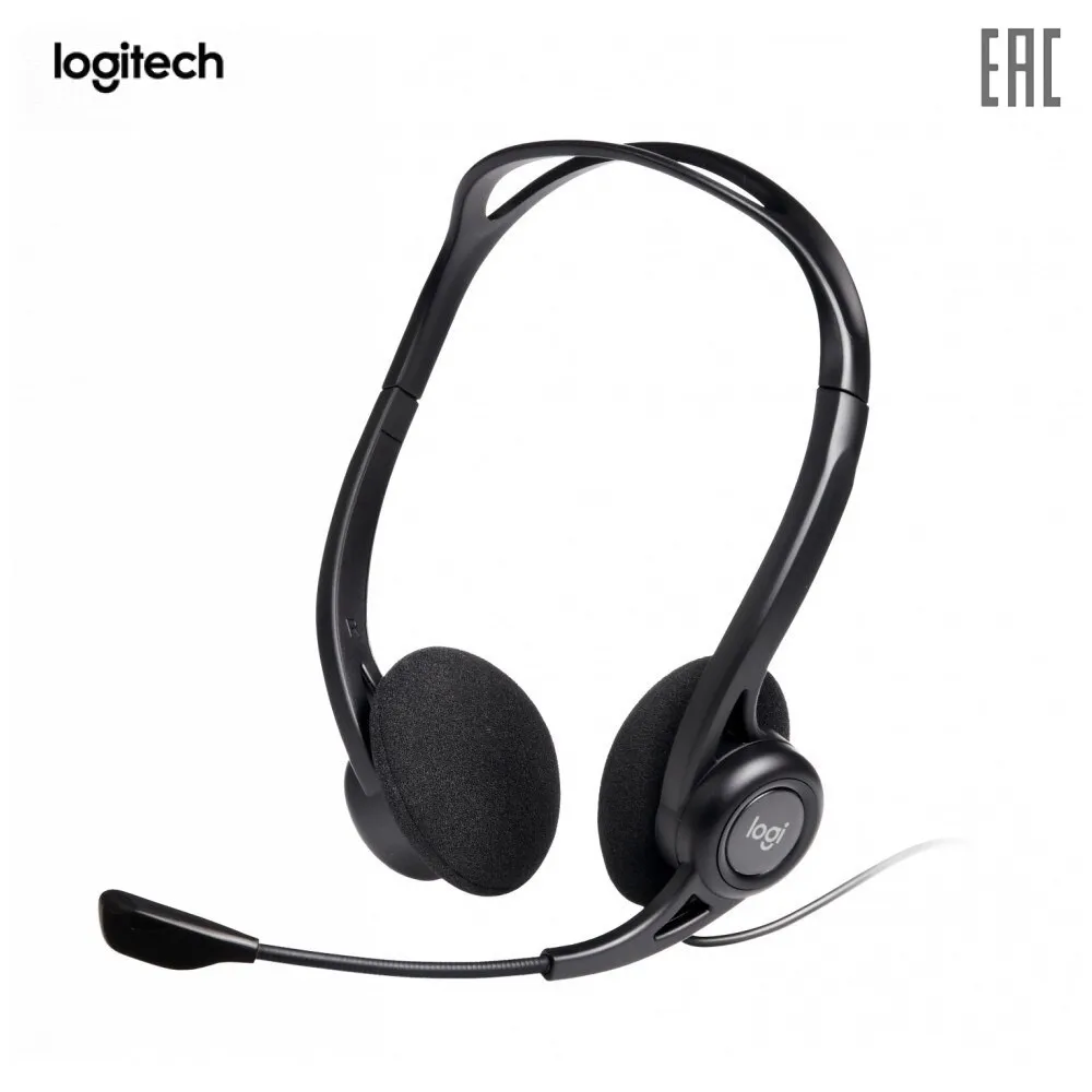 Гарнитура Logitech PC960 (USB элементы управления на кабеле кабель 2.4м)|Наушники и