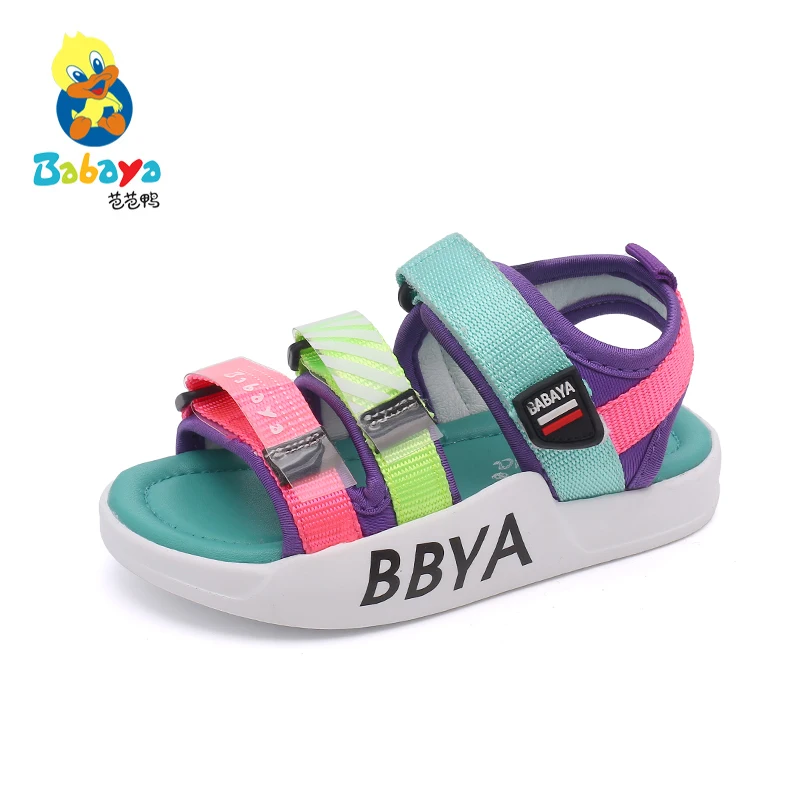 

Babaya Children's Sandals Girls Beach Shoes Baby Shoes 2020 Summer New Style Fashion Color Matching Girls Beach Shoes